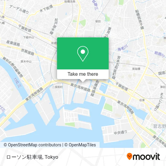 ローソン駐車場 map