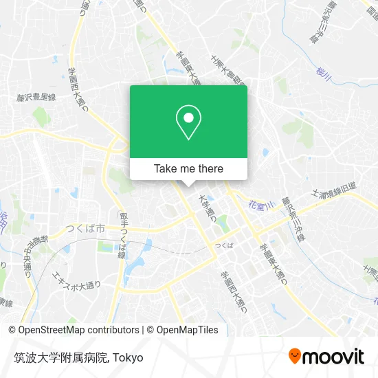 筑波大学附属病院 map