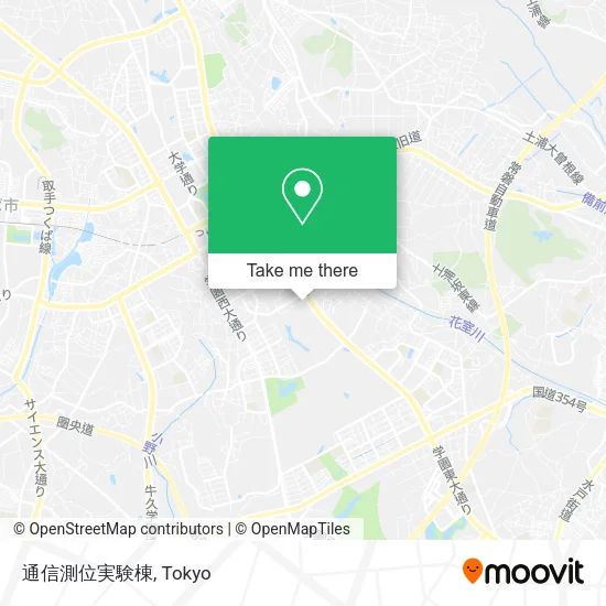 通信測位実験棟 map