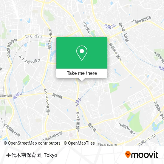 手代木南保育園 map