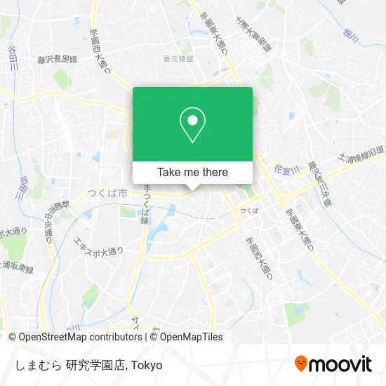 しまむら 研究学園店 map
