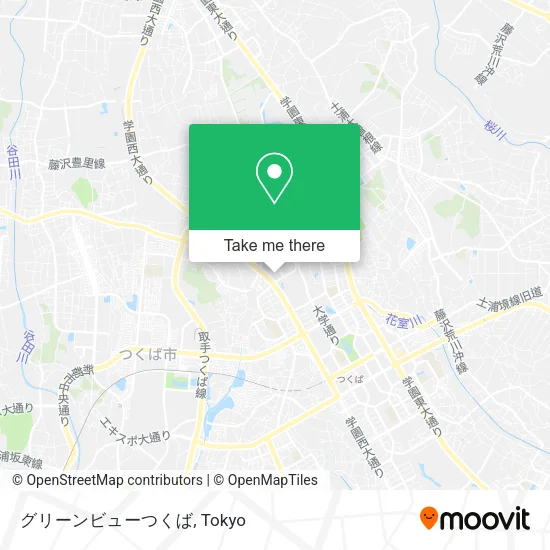 グリーンビューつくば map