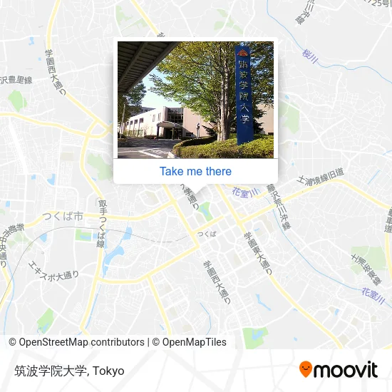 筑波学院大学 map