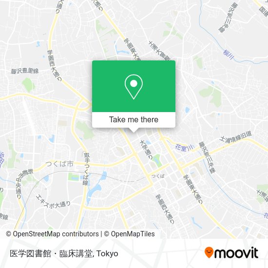 医学図書館・臨床講堂 map