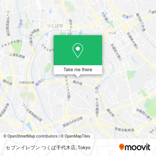 セブンイレブン つくば手代木店 map