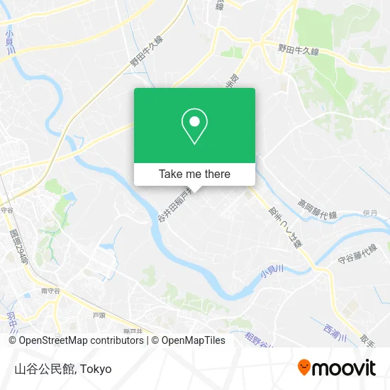 山谷公民館 map