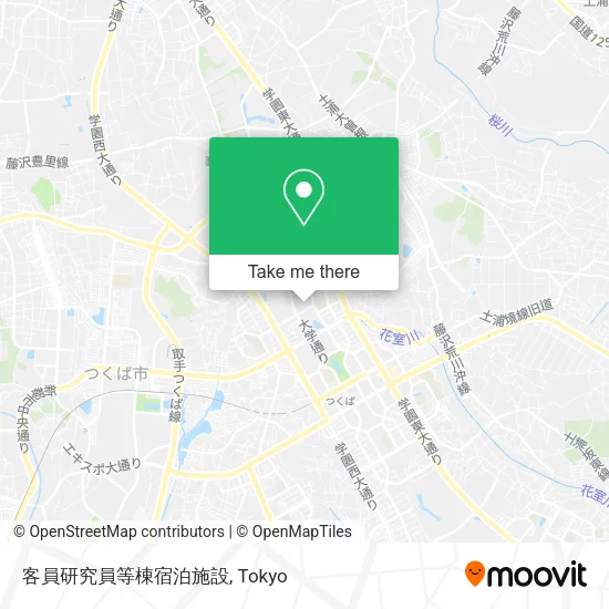 客員研究員等棟宿泊施設 map