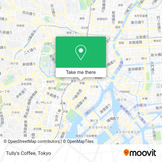 Tully's Coffee map