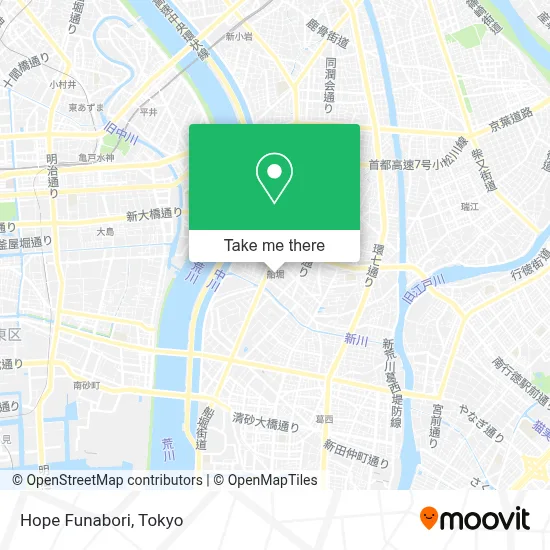 Hope Funabori map
