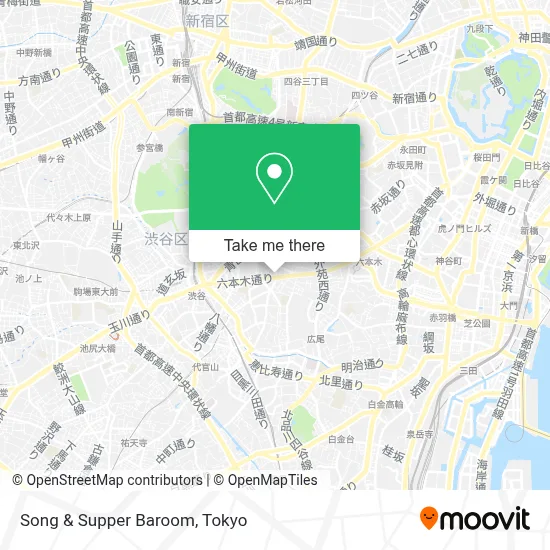 Song & Supper Baroom map