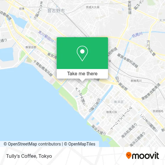 Tully's Coffee map