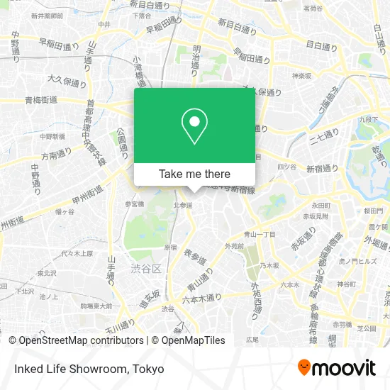Inked Life Showroom map