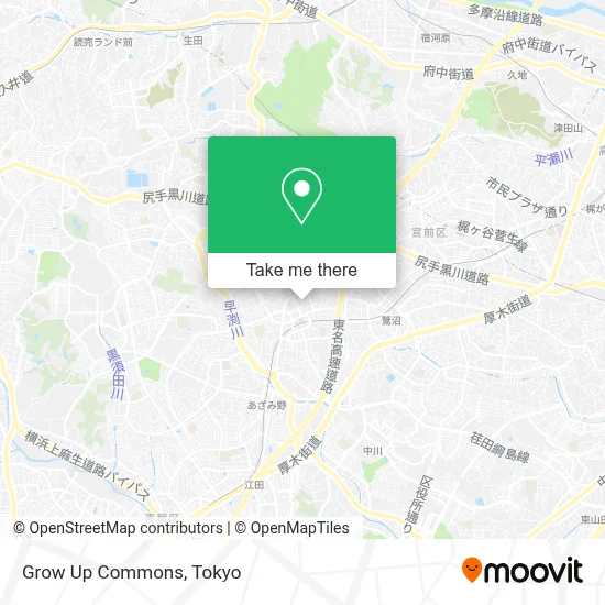 Grow Up Commons map