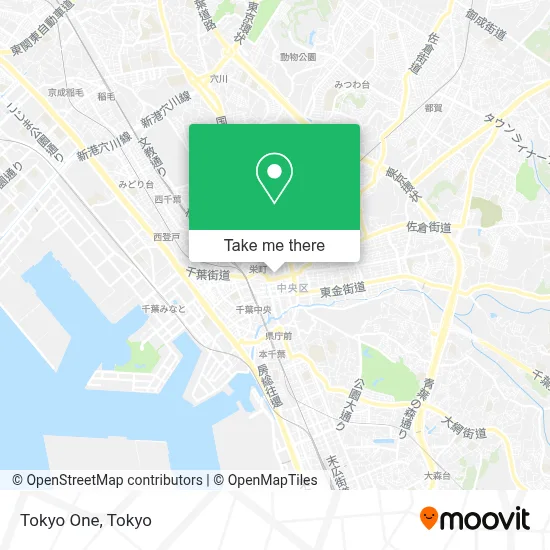 Tokyo One map