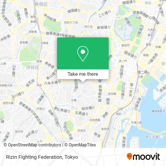 Rizin Fighting Federation map
