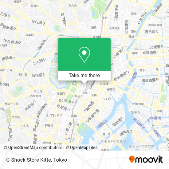 G-Shock Store Kitte map