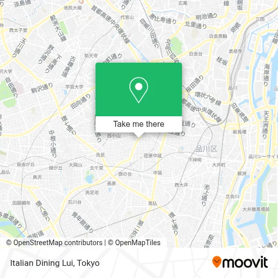 Italian Dining Lui map