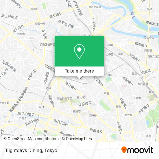 Eightdays Dining map