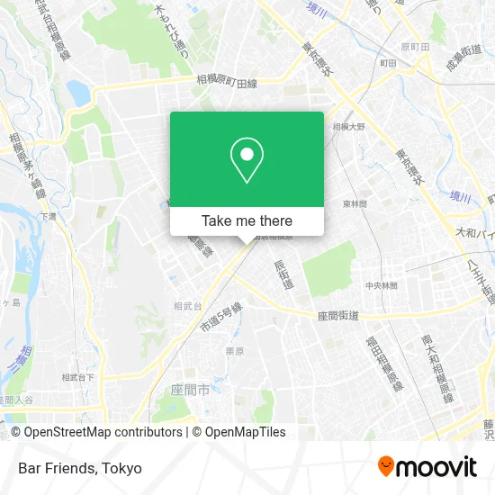 Bar Friends map