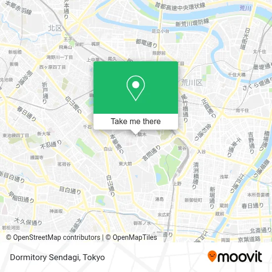 Dormitory Sendagi map
