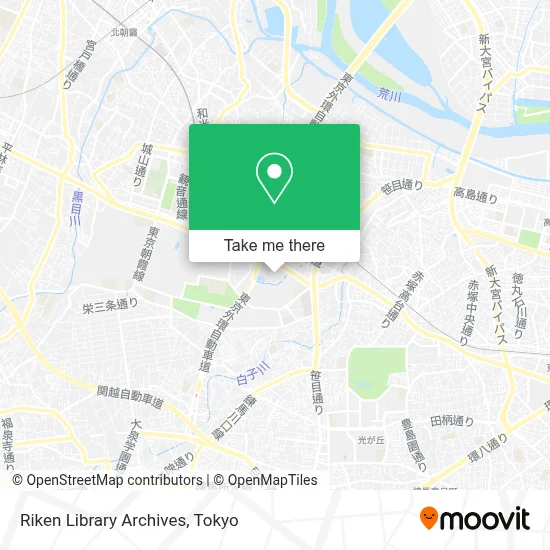 Riken Library Archives map