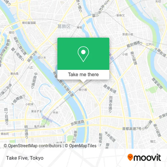 Take Five map