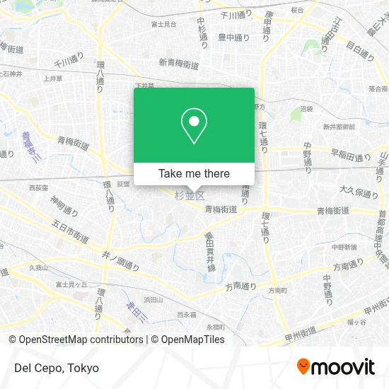 Del Cepo map