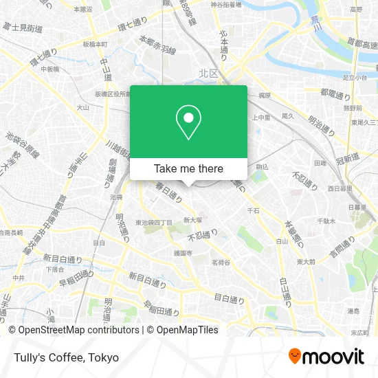 Tully's Coffee map