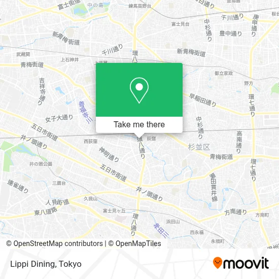 Lippi Dining map
