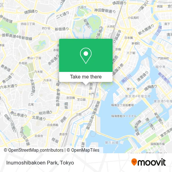 Inumoshibakoen Park map
