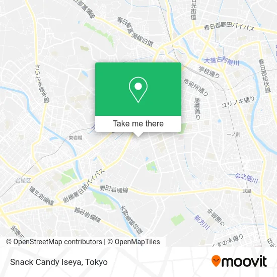 Snack Candy Iseya map