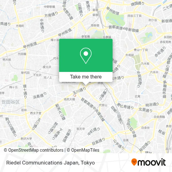 Riedel Communications Japan map