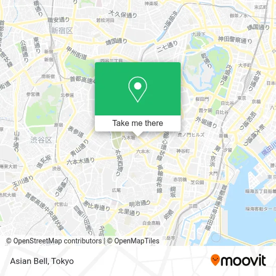 Asian Bell map