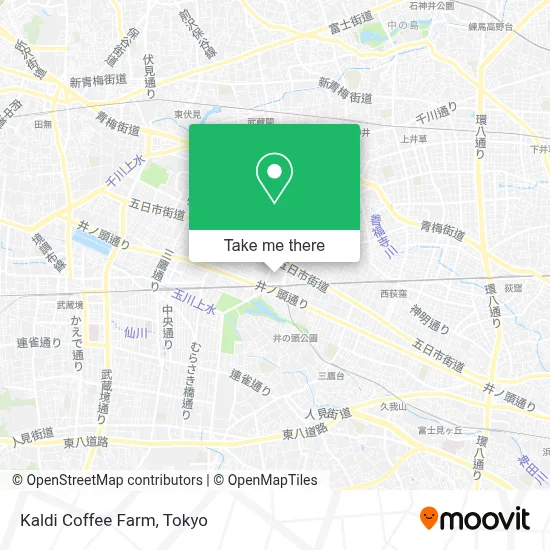 Kaldi Coffee Farm map