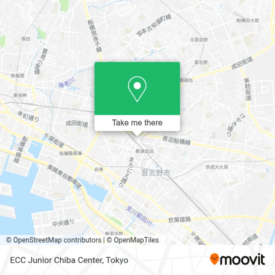 ECC Junior Chiba Center map
