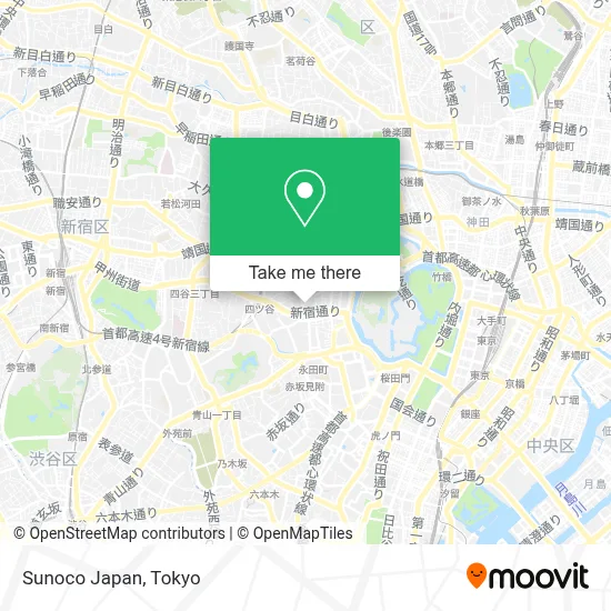 Sunoco Japan map