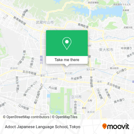 Adoct Japanese Language School map
