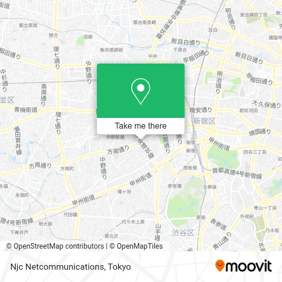 Njc Netcommunications map