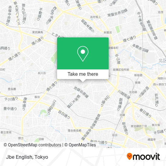 Jbe English map