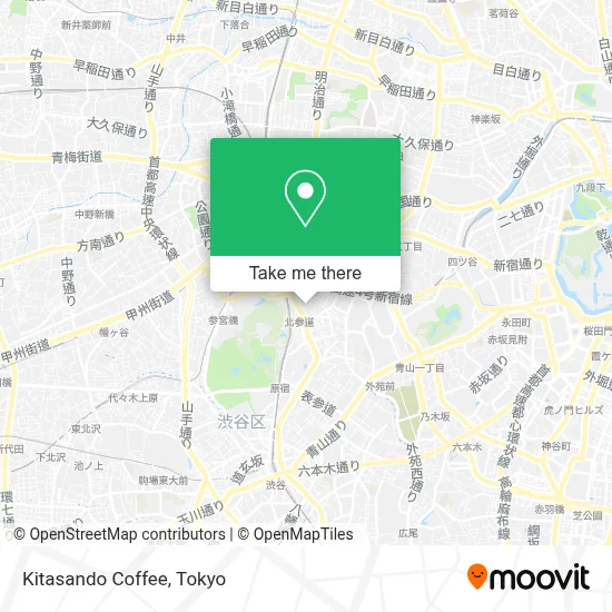 Kitasando Coffee map