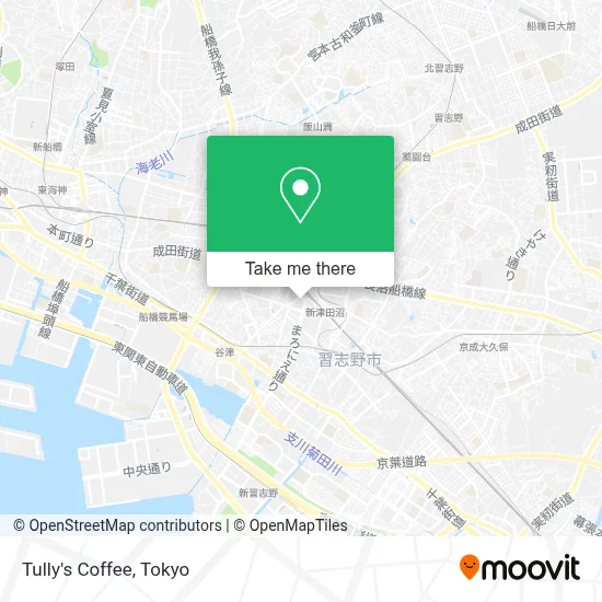 Tully's Coffee map