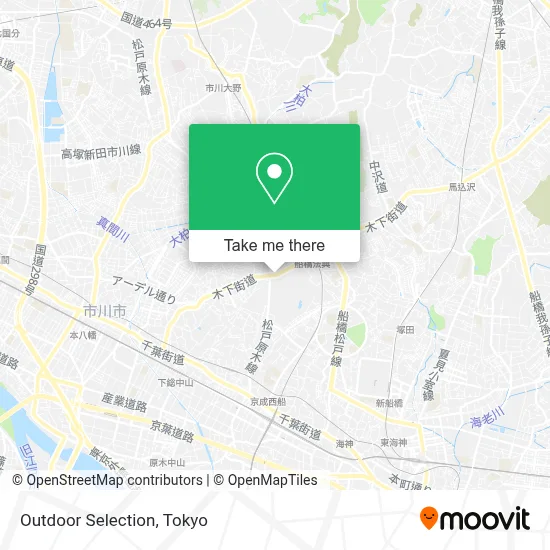 Outdoor Selection map
