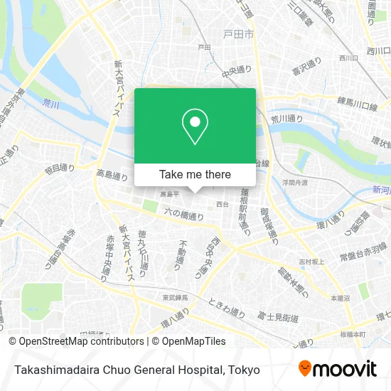 Takashimadaira Chuo General Hospital map