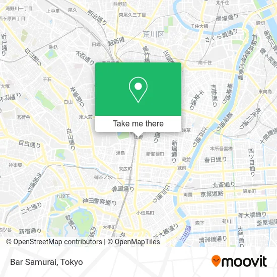 Bar Samurai map