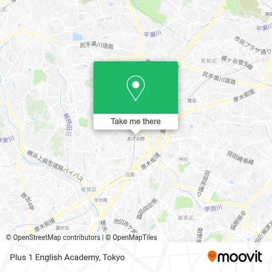Plus 1 English Academy map