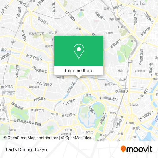 Lad's Dining map