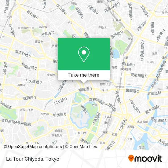 La Tour Chiyoda map