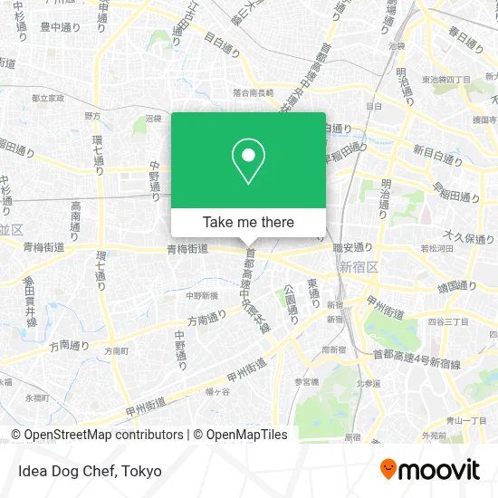 Idea Dog Chef map