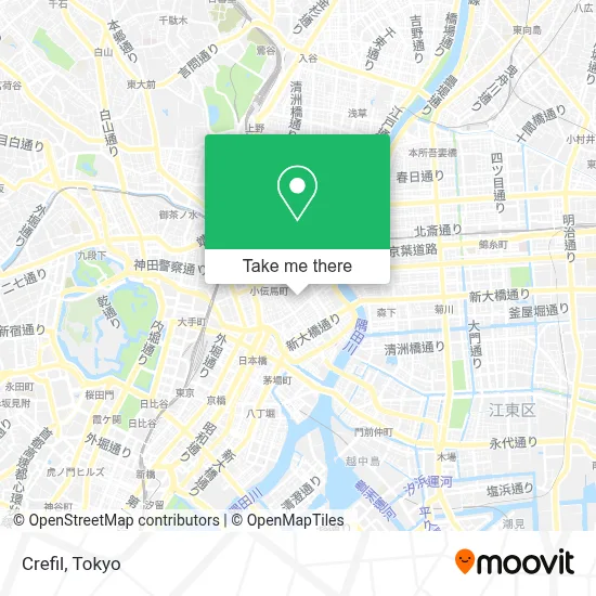 Crefil map