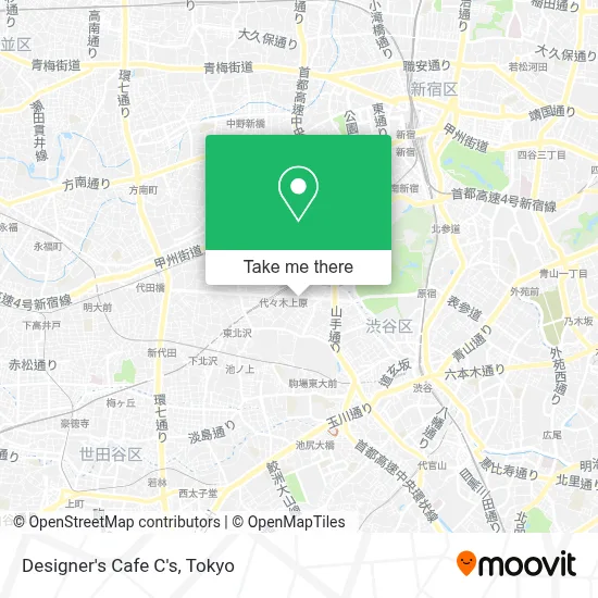 Designer's Cafe C's map